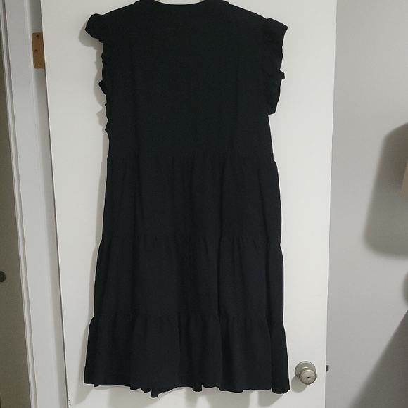 Entro Black Ruffled Dress - Picture 7 of 7